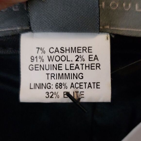 Proenza Schouler Blk Leather Cashmere Wool Chic Feminine Retro Y2K Skirt Size 10 - Picture 3 of 4